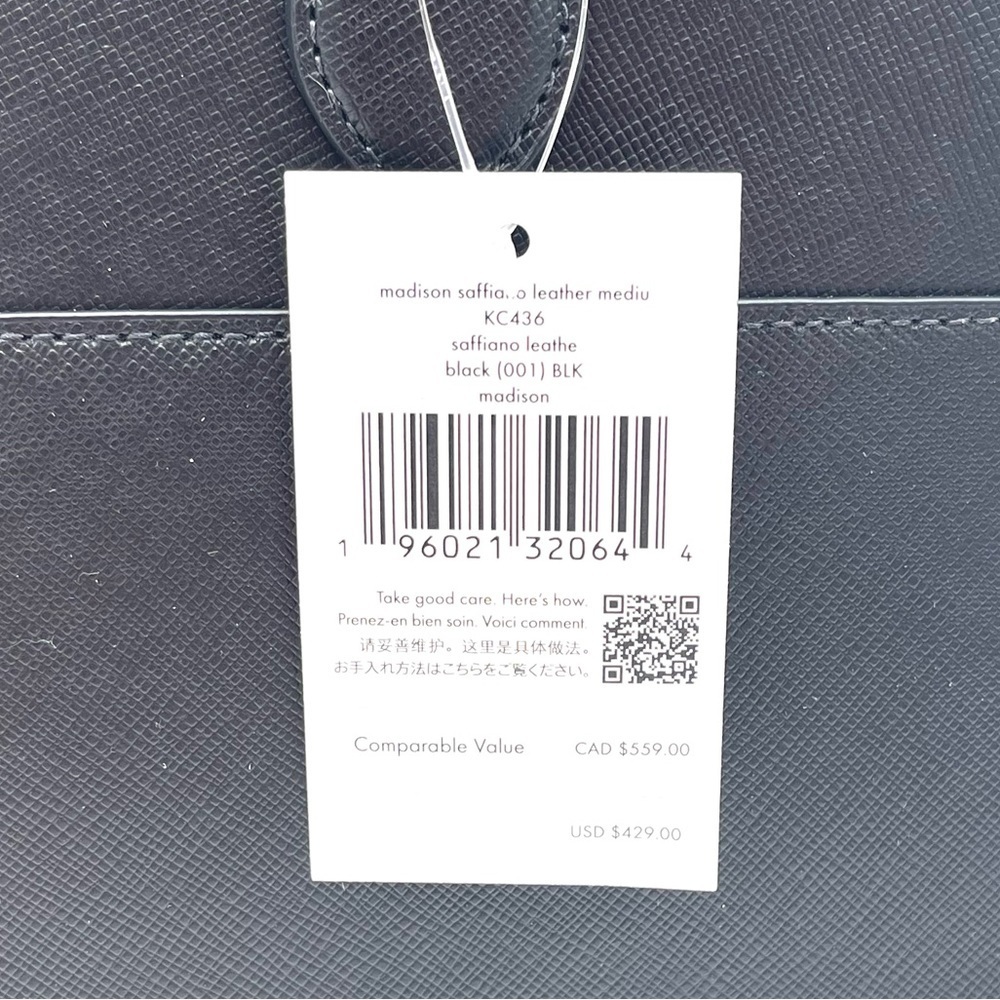 Kate Spade Madison Medium Satchel Crossbody Bag Back - Picture 10 of 10